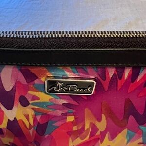 Beach by CLC Handbag. Neoprene. Make up bag. Purse bag. Colorful.